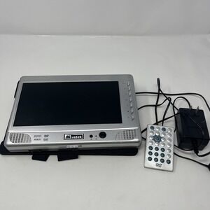 Mustek 9" Portable DVD Player LCD PL8A90T Tested W/ Remote Power Cord